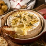 Camembert au four (coulant, miel et ail en option)