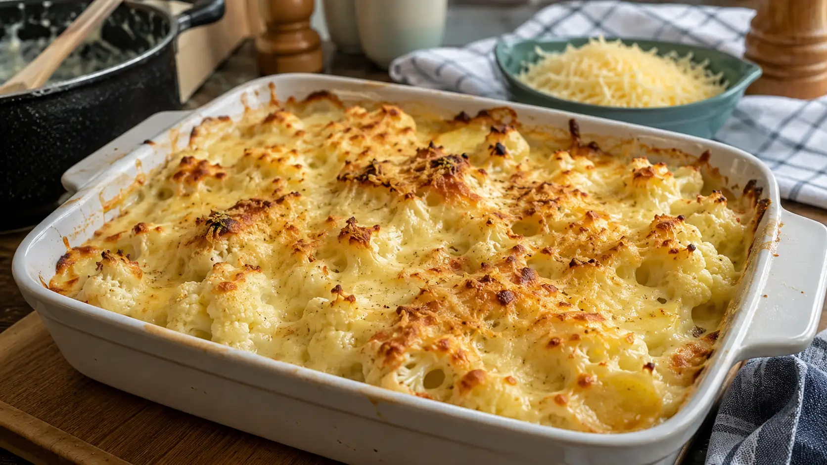 Gratin de chou-fleur (béchamel et fromage) - Facile fait maison