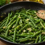 Haricots verts a l'ail et au persil - Facile fait maison