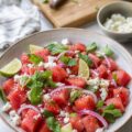 Salade de pastèque feta menthe - Facile fait maison