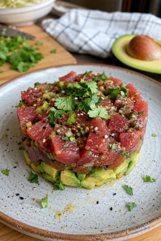 Tartare de thon à l’avocat - Facile fait maison