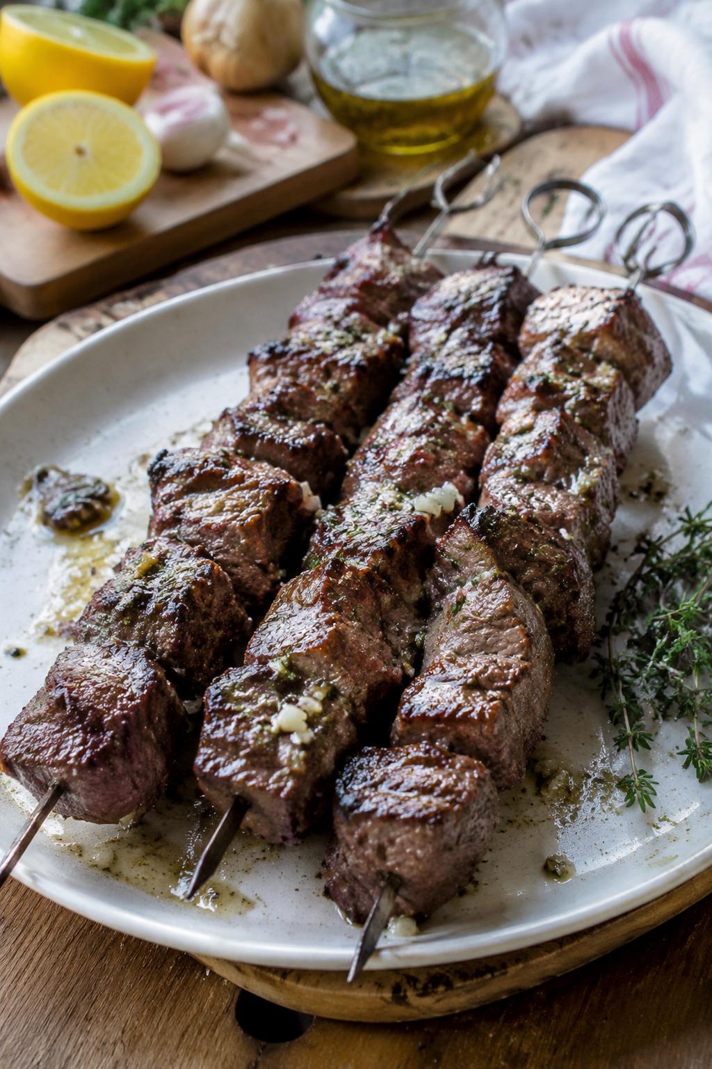 Brochettes de boeuf à la provençale - Facile fait maison