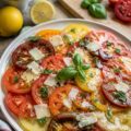 Carpaccio de tomates basilic parmesan - Facile fait maison