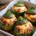 Courgettes rondes farcies - Facile fait maison