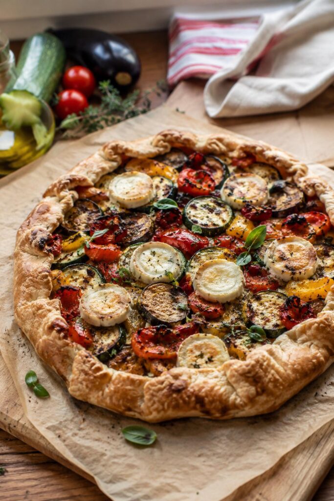 Tarte rustique aux légumes du soleil - Facile fait maison