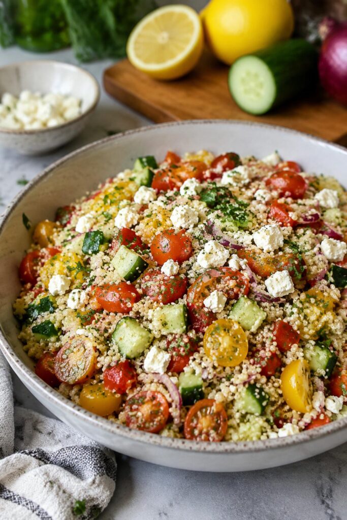 Salade de quinoa aux légumes d’été - Facile fait maison