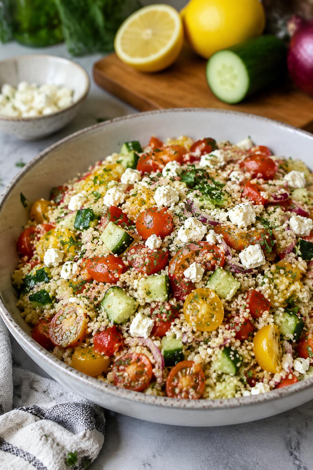 Salade de quinoa aux légumes d’été - Facile fait maison