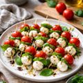 Mini brochettes tomate mozzarella - Facile fait maison
