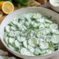 Salade de concombre au yaourt et aneth - Facile fait maison