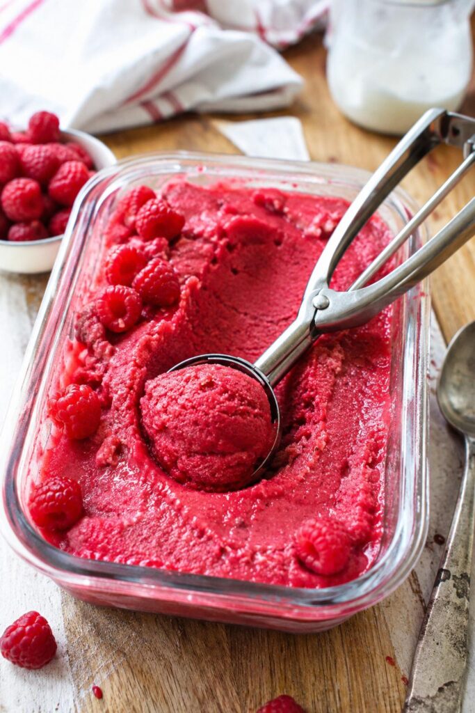 Sorbet framboise maison - Facile fait maison