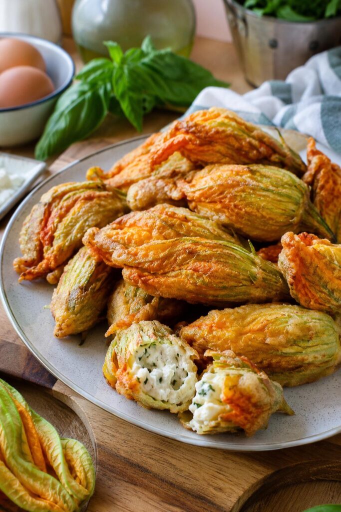 Fleurs de courgettes farcies - Facile fait maison