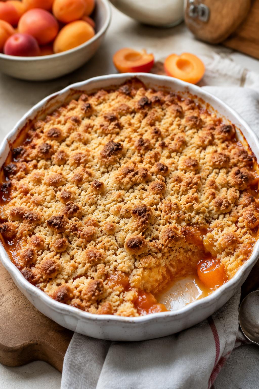 Crumble aux abricots - Facile fait maison