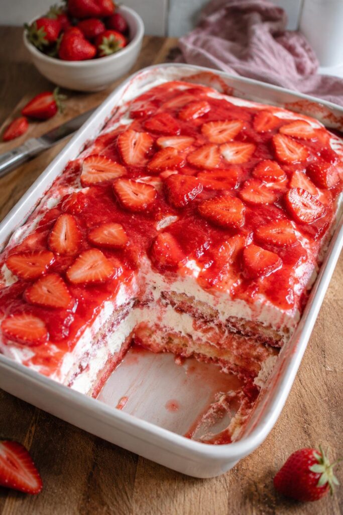Tiramisu aux fraises - Facile fait maison