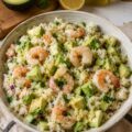 Salade de riz aux crevettes et avocat - Facile fait maison