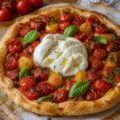 Tarte aux tomates cerises et burrata - Facile fait maison
