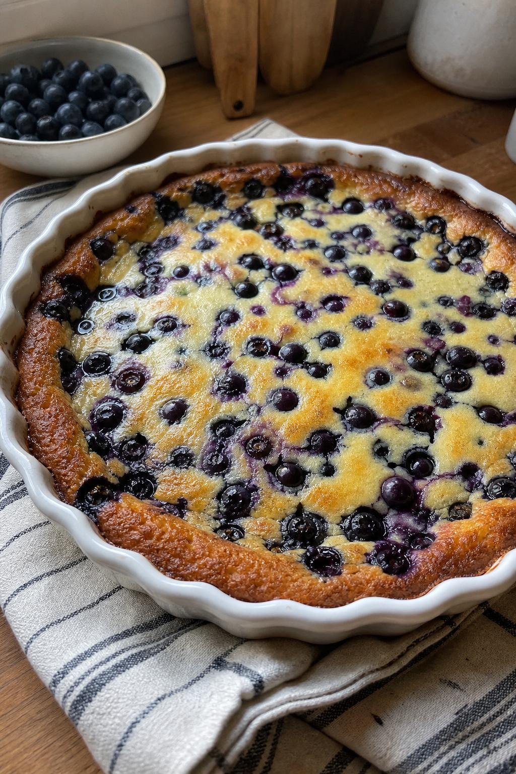 Clafoutis aux myrtilles - Facile fait maison