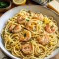 Linguine au citron et crevettes - Facile fait maison