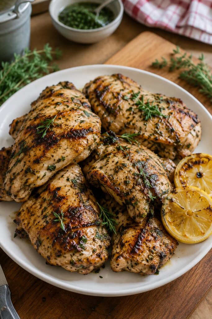 Poulet à la plancha aux herbes - Facile fait maison