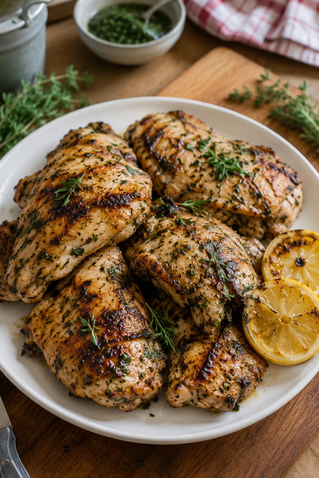 Poulet à la plancha aux herbes - Facile fait maison