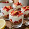 Verrines fraise citron mascarpone - Facile fait maison