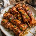 Brochettes de saumon teriyaki - Facile fait maison