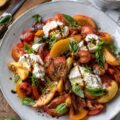 Salade de tomates et pêches - Facile fait maison