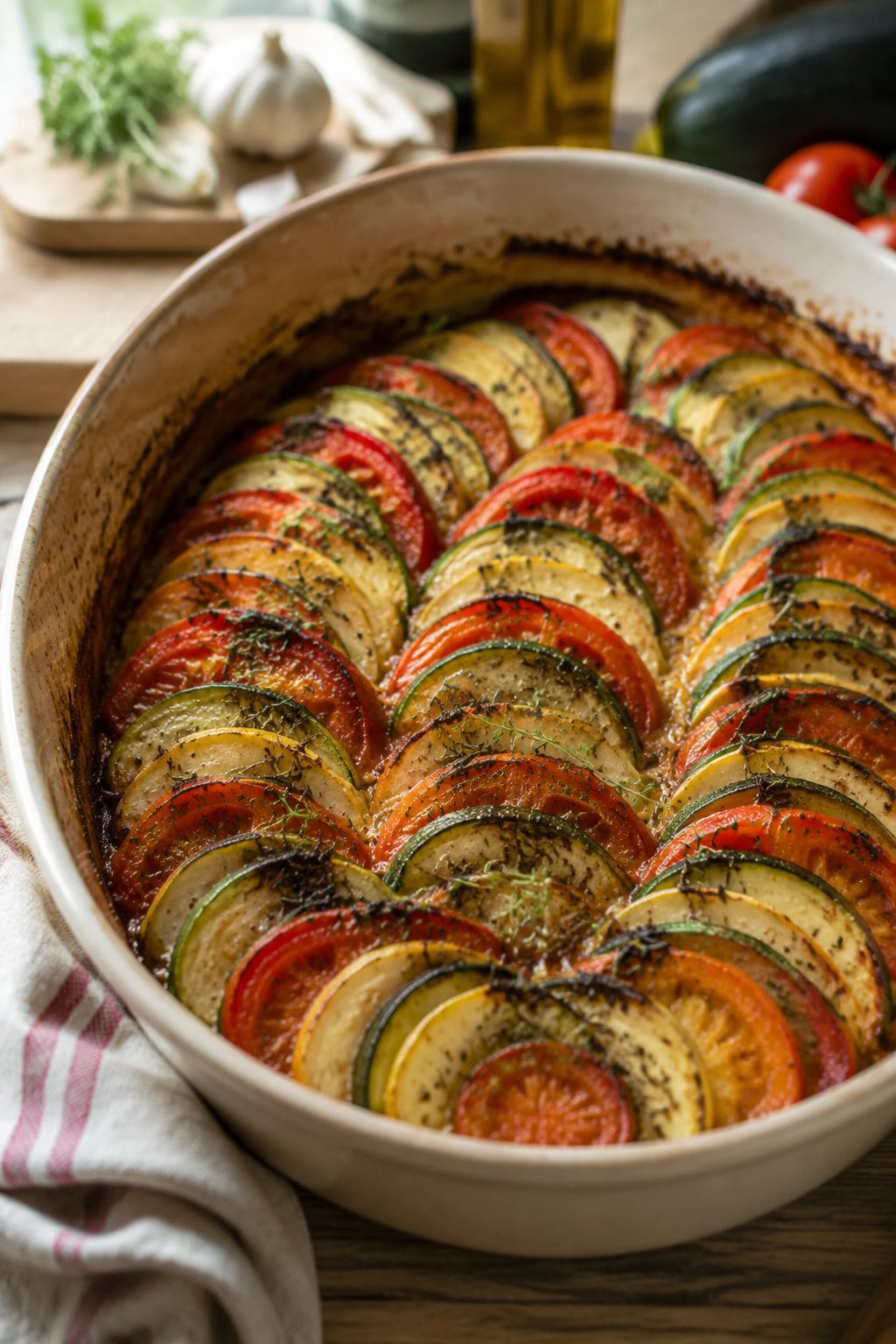 Tian de courgettes et tomates - Facile fait maison