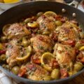 Poulet citron olives façon estivale - Facile fait maison
