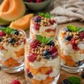 Verrines melon fruits rouges - Facile fait maison