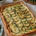 Tarte fine aux courgettes et ricotta - Facile fait maison