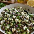 Salade de lentilles feta concombre - Facile fait maison