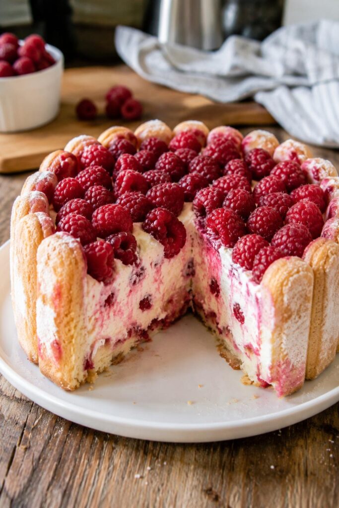 Charlotte aux framboises - Facile fait maison