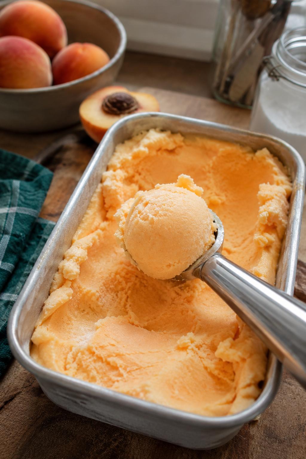 Sorbet pêche maison - Facile fait maison
