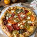 Tarte rustique aux tomates anciennes - Facile fait maison