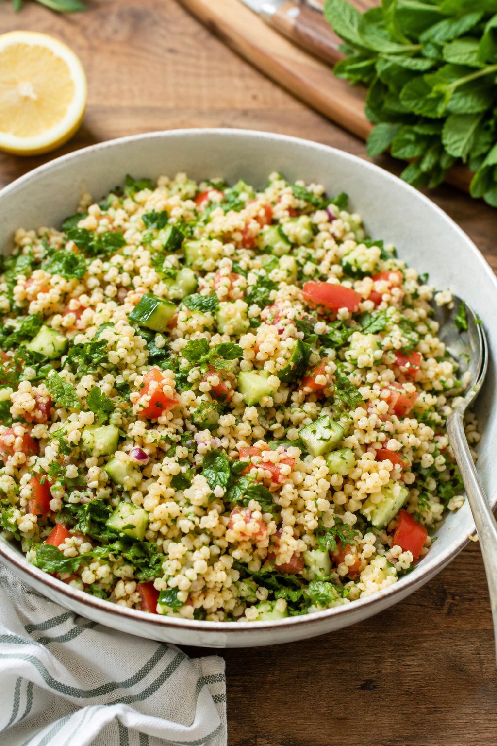 Salade de boulgour aux herbes fraîches - Facile fait maison