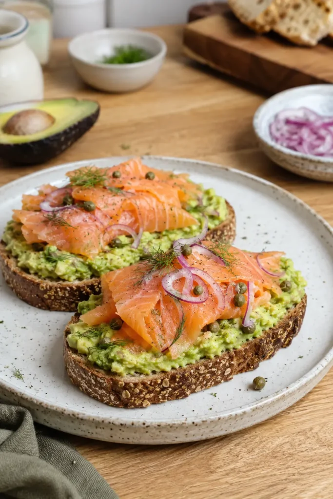 Tartines avocat saumon fumé - Facile fait maison