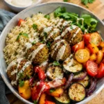 Buddha bowl falafels et légumes d'été - Facile fait maison