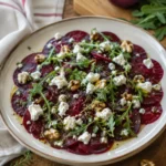 Carpaccio de betteraves et chèvre frais - Facile fait maison