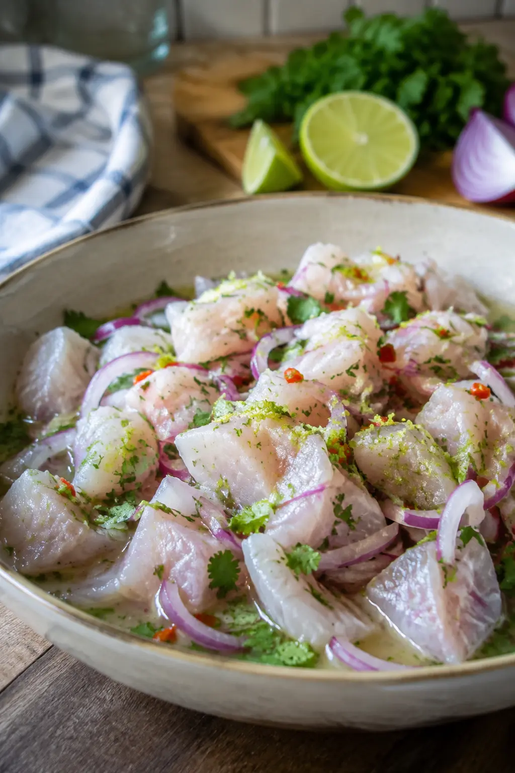 Ceviche de dorade au citron vert - Facile fait maison
