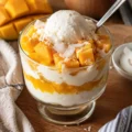 Coupe glacée coco mangue - Facile fait maison
