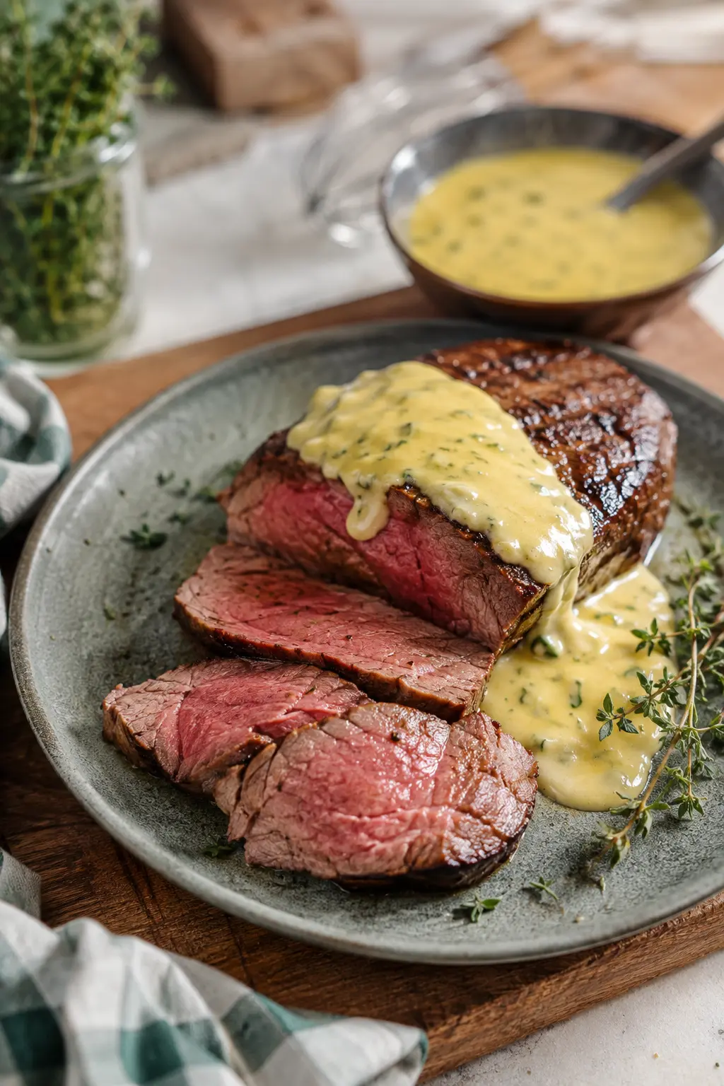 Filet de bœuf grillé, sauce béarnaise - Facile fait maison