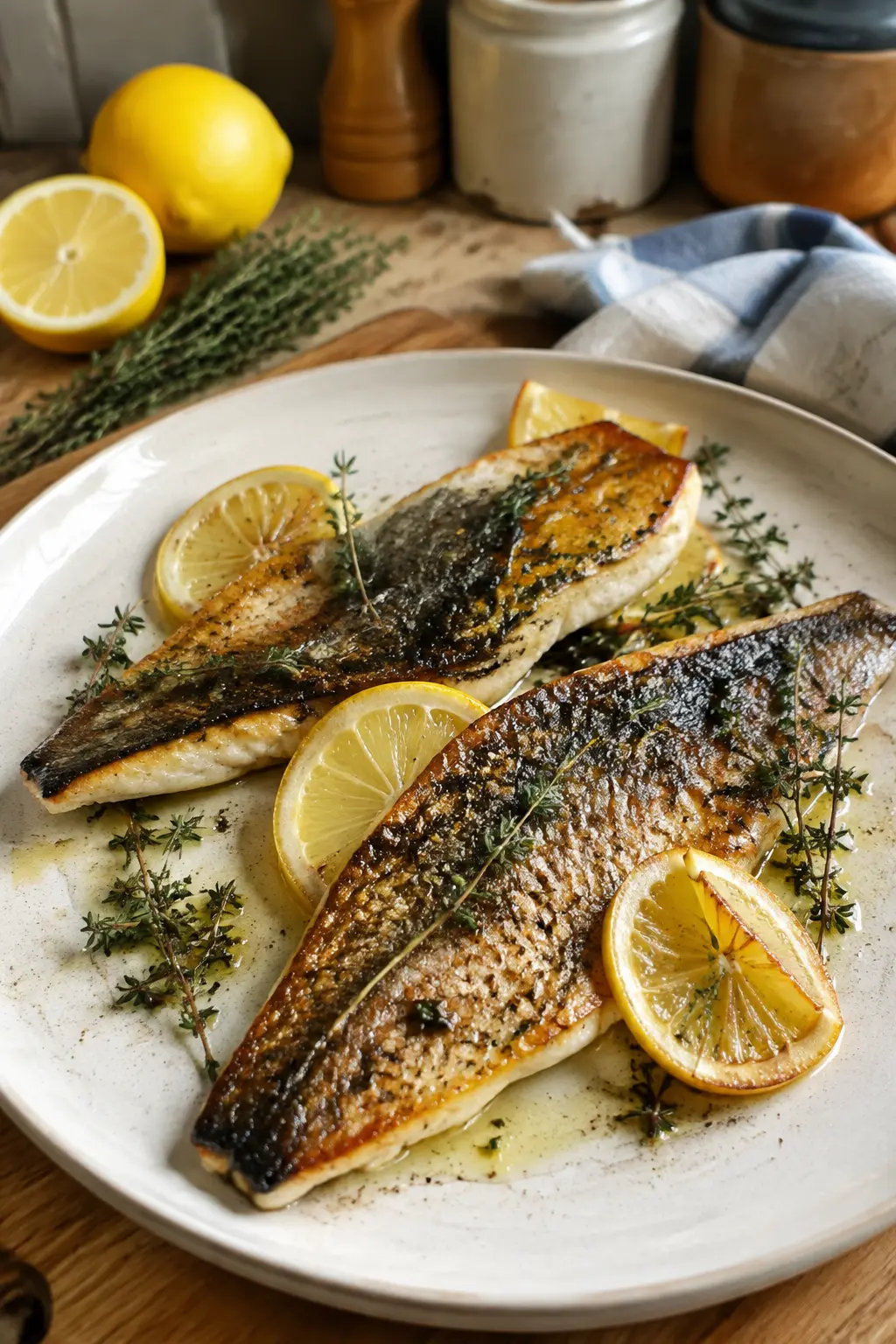 Filet de dorade au citron et thym - Facile fait maison