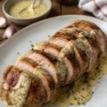 Filet de porc grillé, sauce moutarde à l'ancienne - Facile fait maison