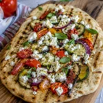 Flatbread grillé aux légumes d'été - Facile fait maison
