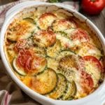Gratin de courgettes et tomates au parmesan - Facile fait maison