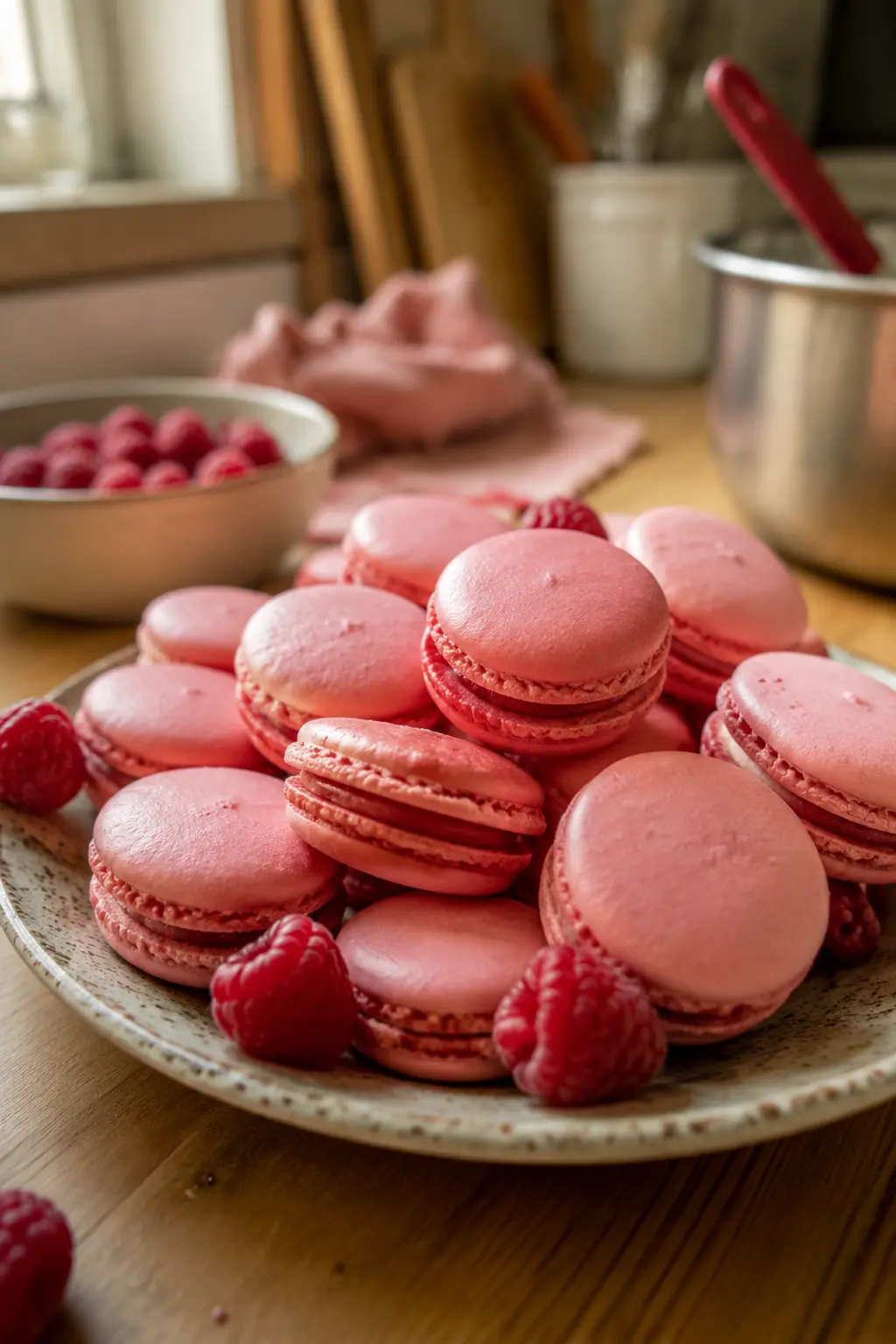 Macarons à la framboise - Facile fait maison