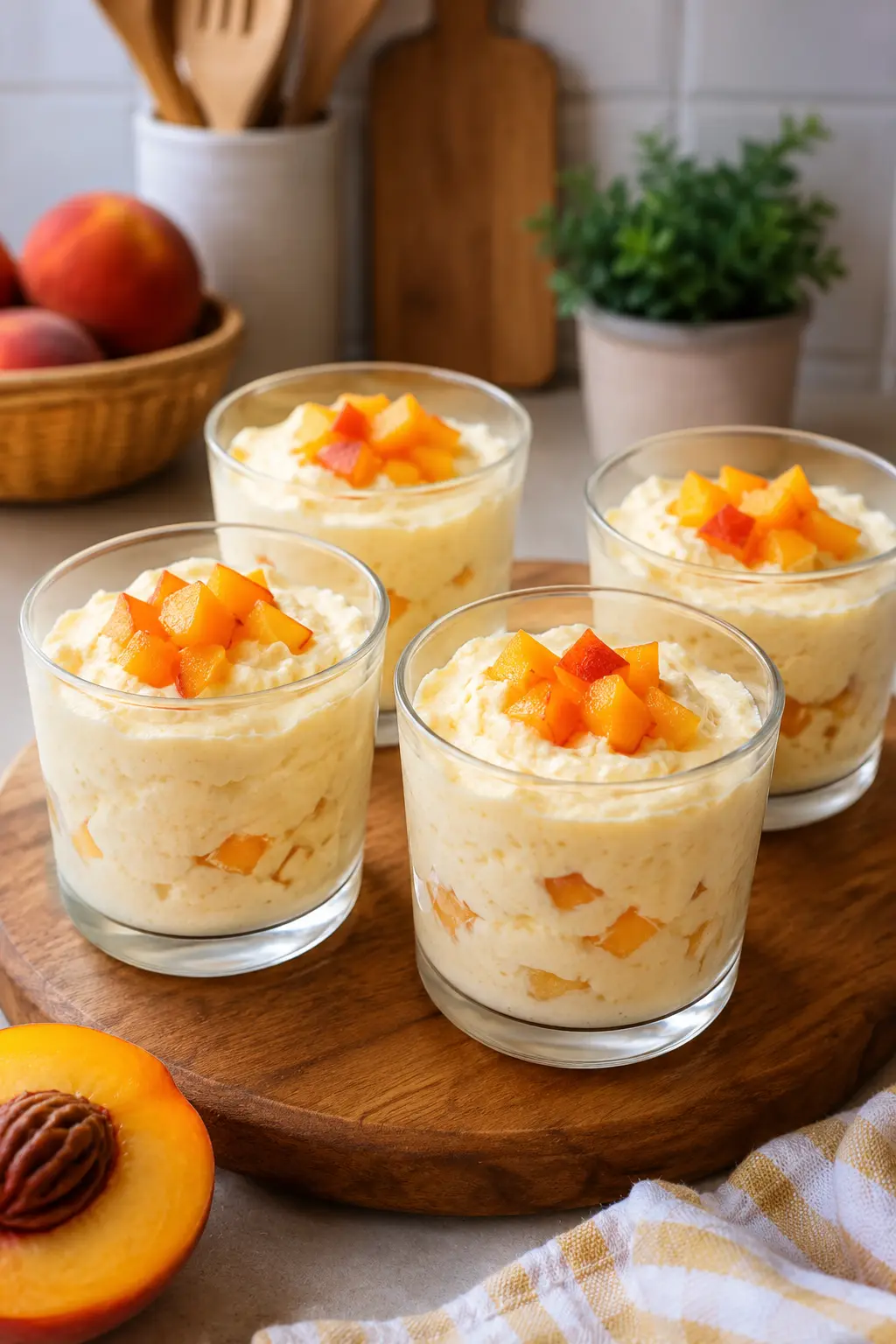Mousse légère à la pêche - Facile fait maison