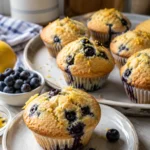 Muffins aux myrtilles et citron - Facile fait maison