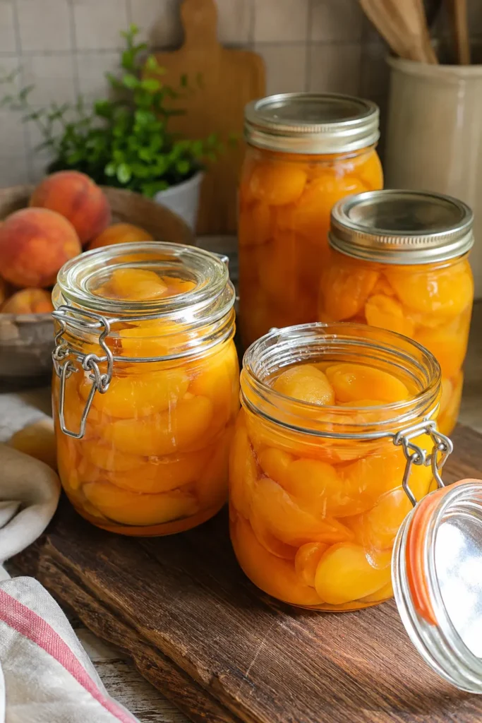 Pêches au sirop maison - Facile fait maison