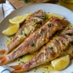 Rougets à la plancha, huile d'olive et citron - Facile fait maison